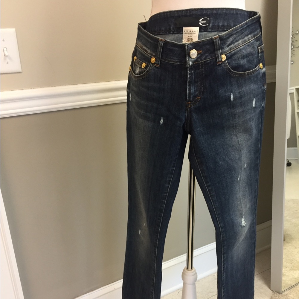 Just Cavalli jeans with distressed details